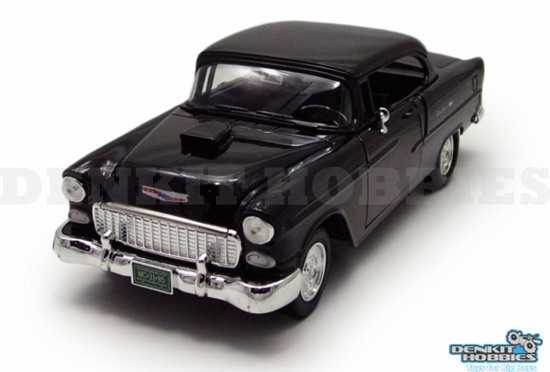 CHEVROLET BEL AIR COUPE WITH HOOD SCOOP 1955 1/18 MOTORMAX