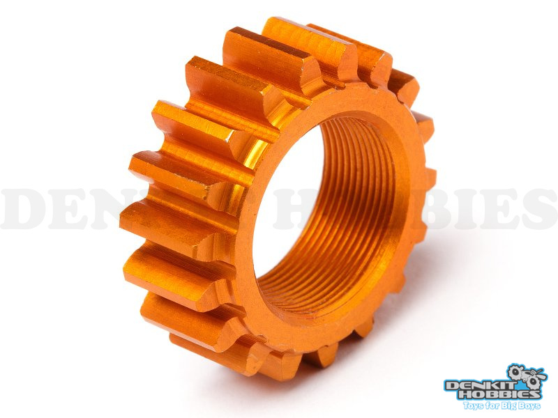 THREADED PINION 18TX12MM (1M) NITRO 3 ORANGE HPI RACING