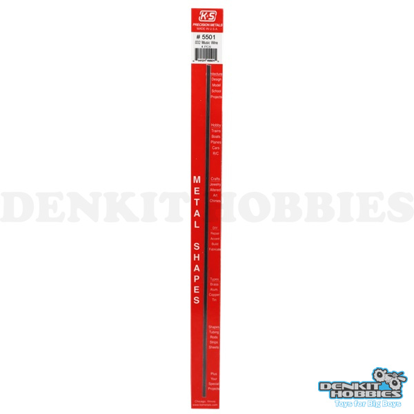 0.032 PIANO WIRE (4) K&S METALS