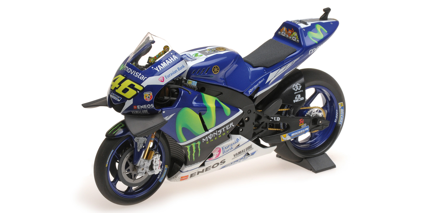 YAMAHA YZR-M1 VALENTINO ROSSI CATALUNYA 1/12 SCALE MINICHAMPS
