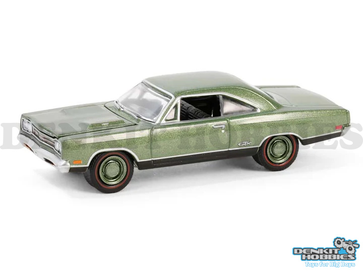 PLYMOUTH HEMI GTX 1969 1/64 SCALE GREENLIGHT