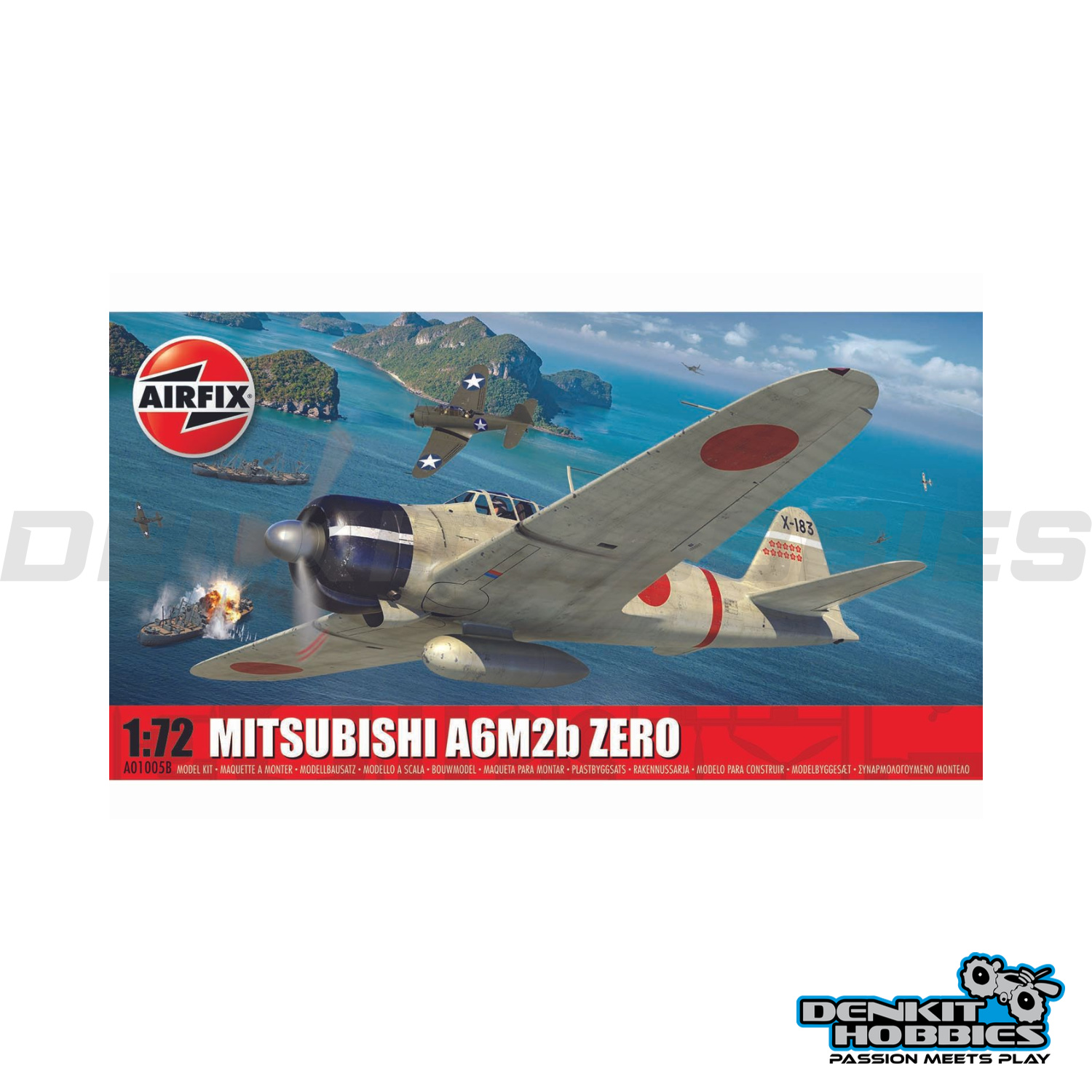 MITSUBISHI A6M2B ZERO PLASTIC MODEL KIT 1/72 SCALE AIRFIX