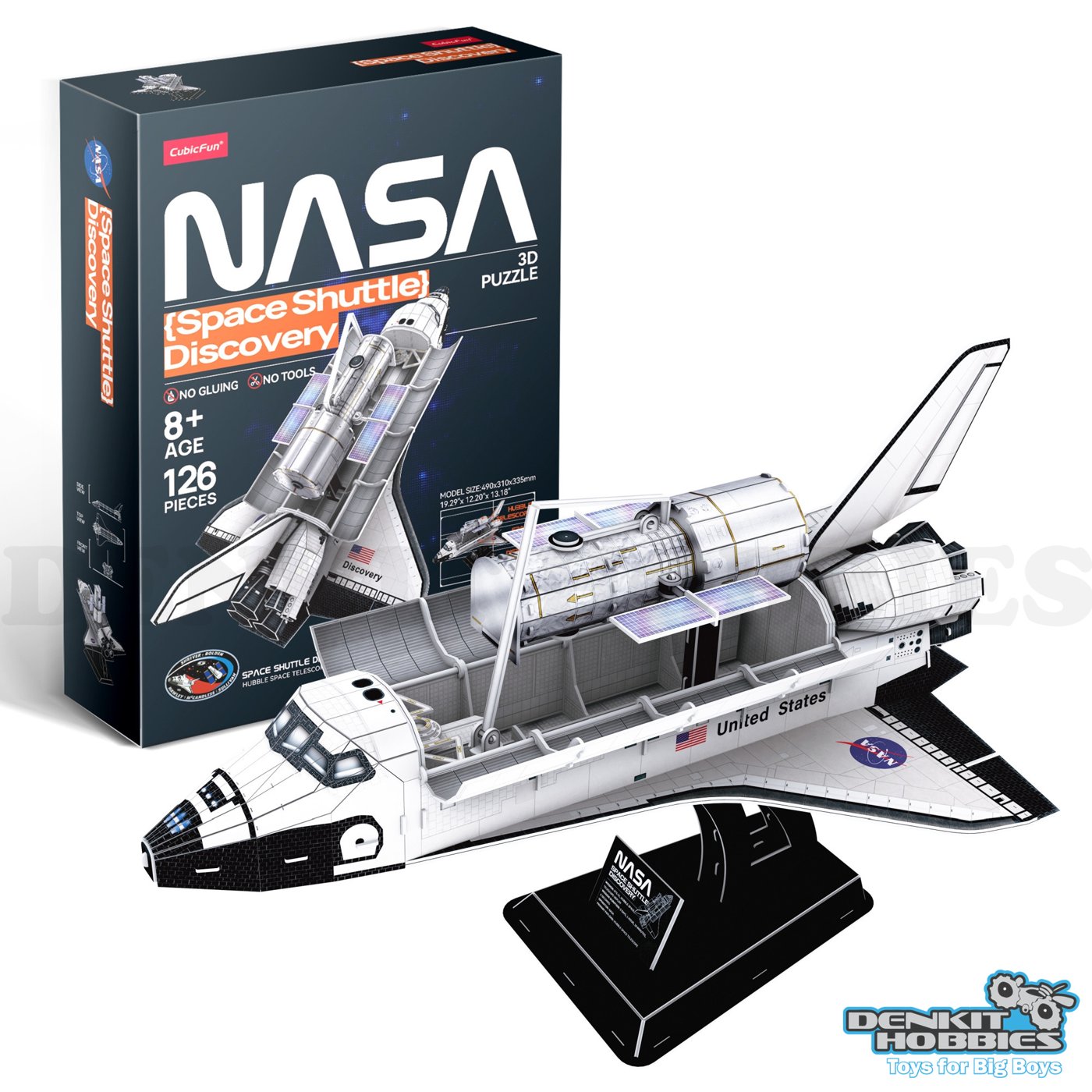 NASA SPACE SHUTTLE DISCOVERY 127 PIECE 3D PUZZLE CUBICFUN