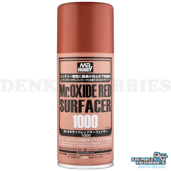 MR OXIDE RED SURFACER 1000 SPRAY 170ML MR HOBBY
