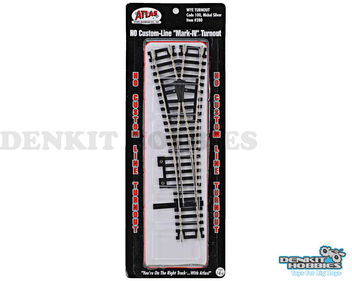 CODE 100 CUSTOM LINE MARK IV #4 WYE TURNOUT (1) HO SCALE ATLAS