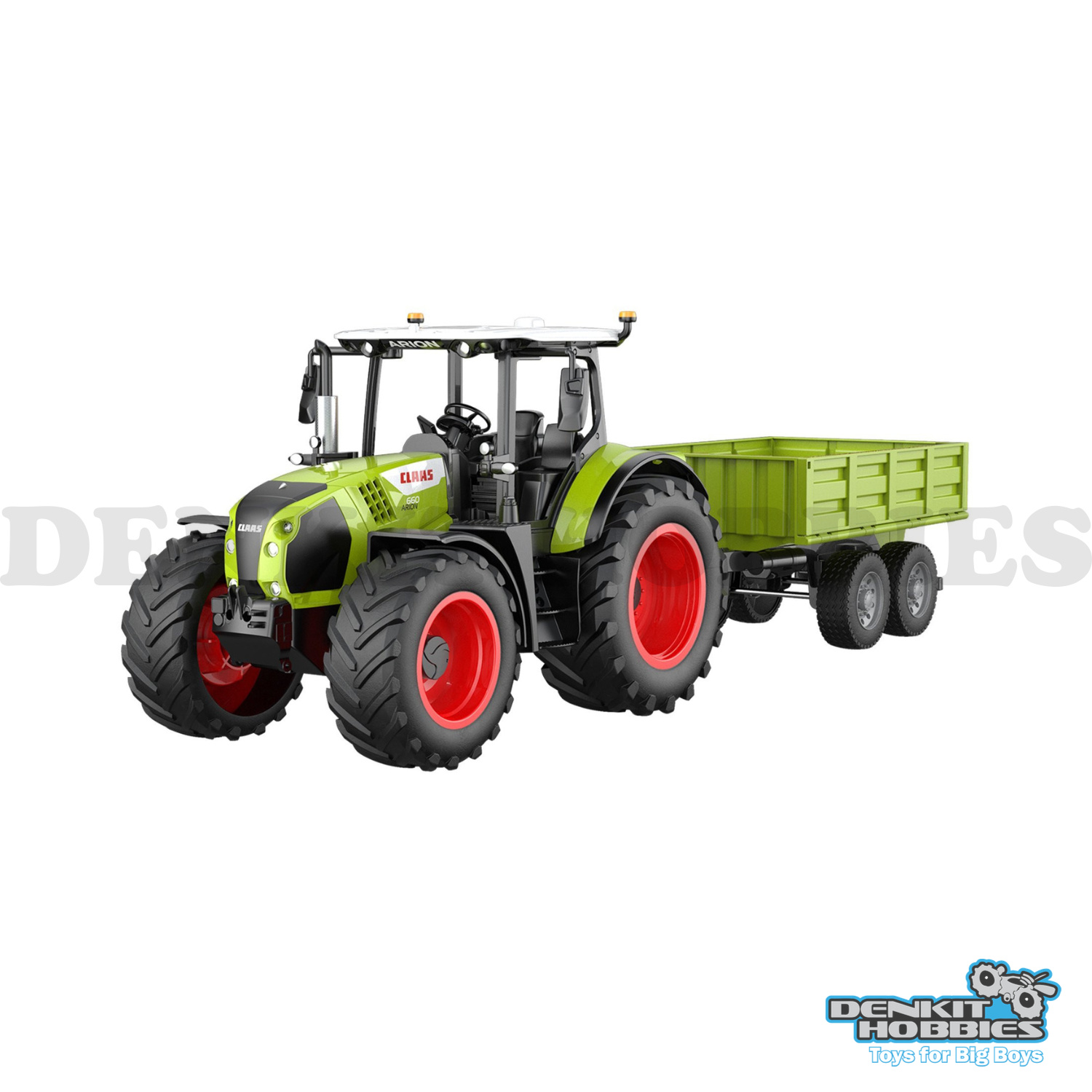 CLAAS ARION 660 FARM TRACTOR WITH TIPPING TRAILER READY TO RUN 1/16 SCALE DOUBLE EAGLE