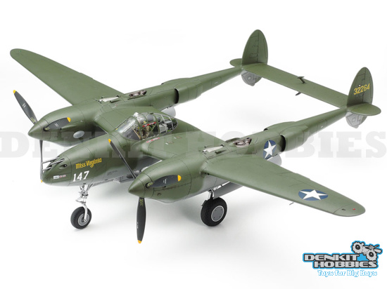 LOCKHEAD P-38 F/G LIGHTNING PLASTIC MODEL KIT 1/48 TAMIYA