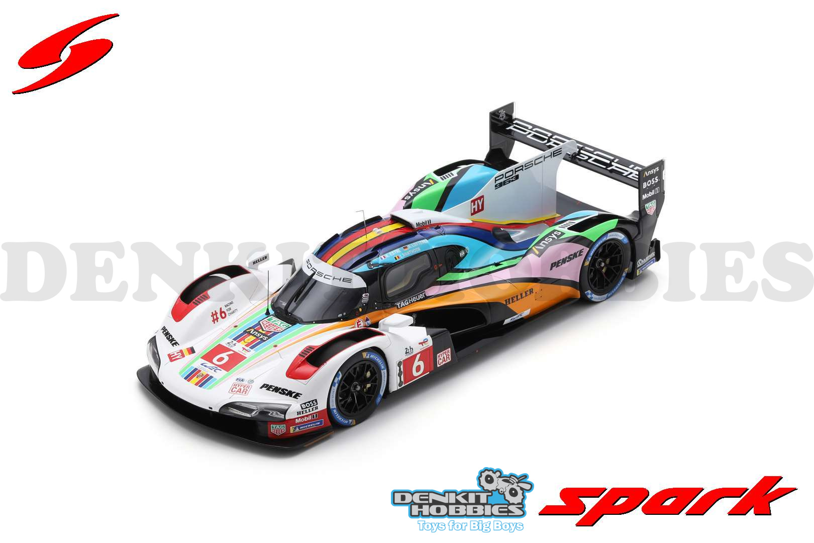 PORSCHE 963 #6 PORSCHE PENSKE LE MANS 24H 2023 1/18 SCALE SPARK