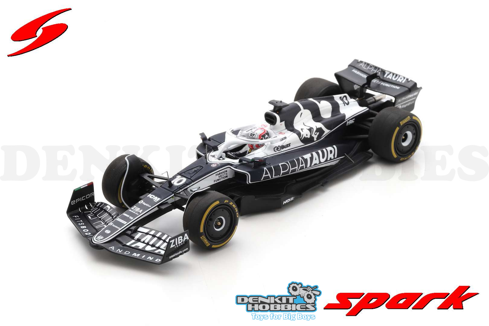 ALPHATAURI AT03 NO.10 F1 BELGIAN GP 2022 PIERRE GASLY 100TH RACE 1/43 SPARK