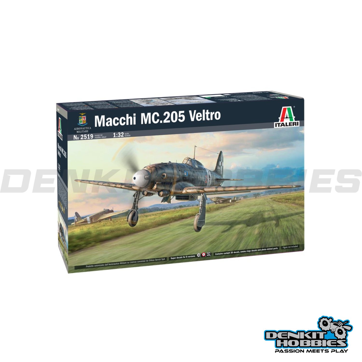 MACCHI MC 205 VELTRO PLASTIC MODEL KIT 1/32 SCALE ITALERI
