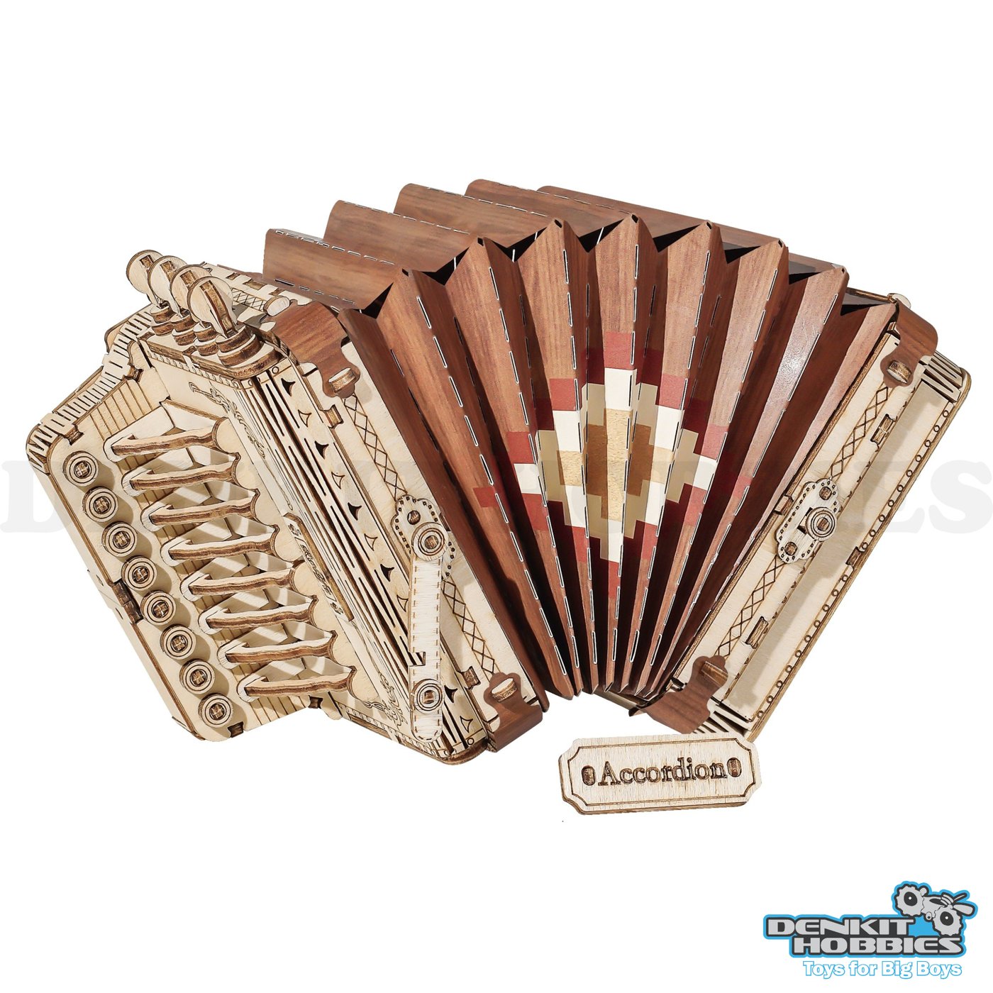 ACCORDION 3D WOODEN PUZZLE KIT ROBOTIME