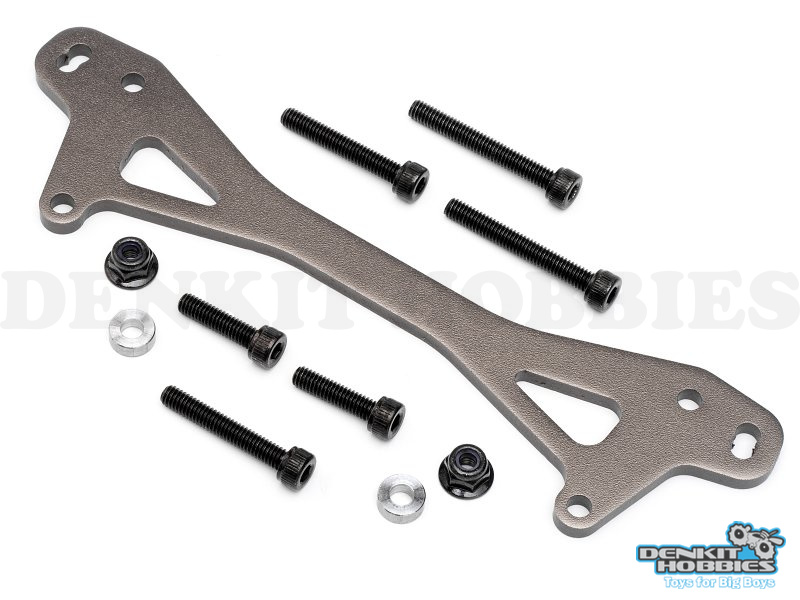 REAR SHOCK MOUNT PLATE A BAJA 5B GUNMETAL HPI RACING