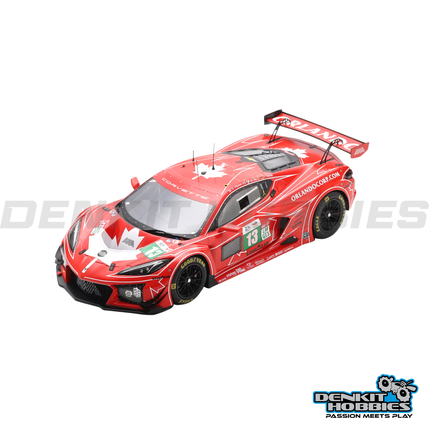 CORVETTE Z06 LMGT3.R #13 AWA RACING LE MANS 24H 2025 1/18 SCALE SPARK