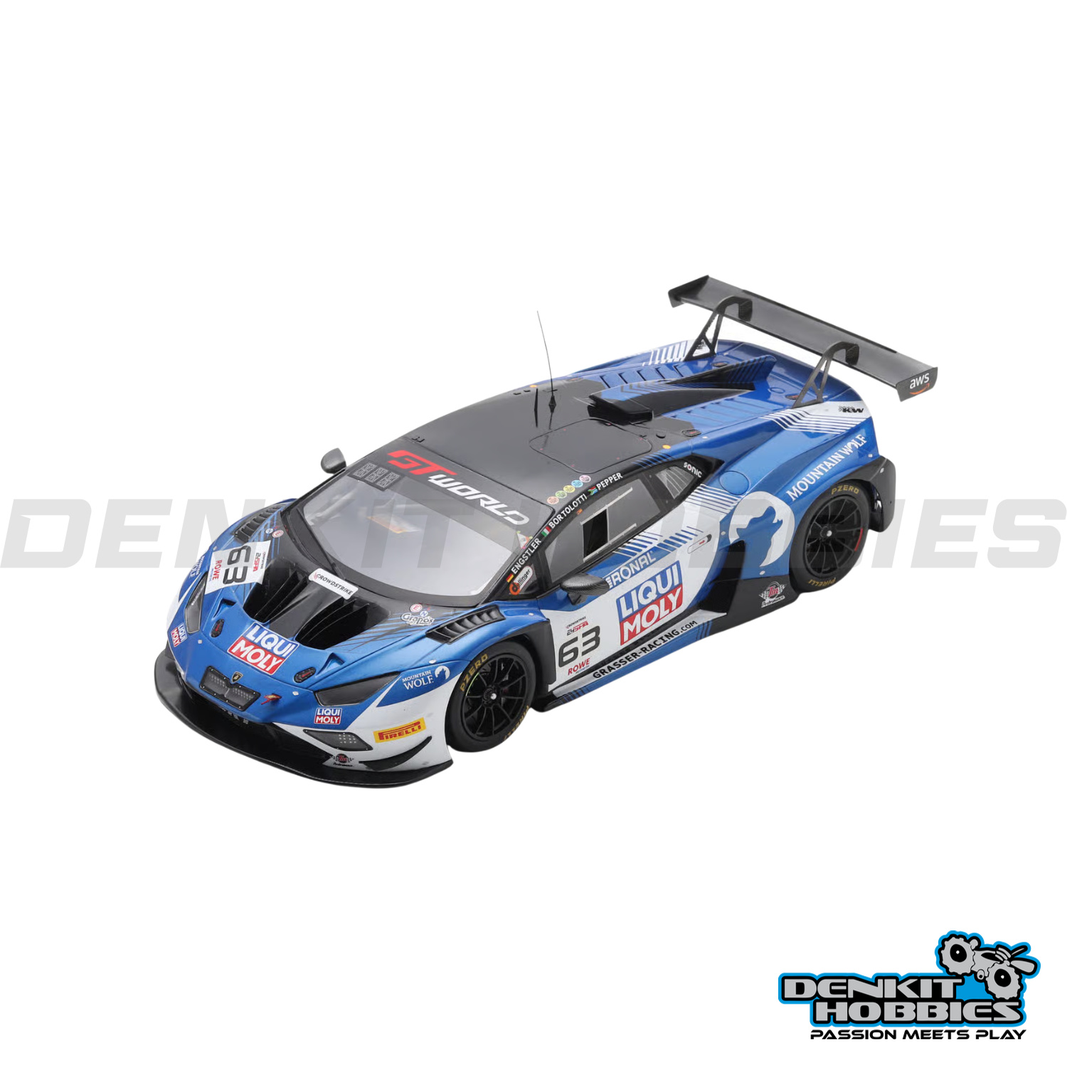 LAMBORGHINI HURACAN GT3 EVO2 #63 GTR GRASSER RACING TEAM WINNER 24H SPA 2025 1/18 SCALE SPARK