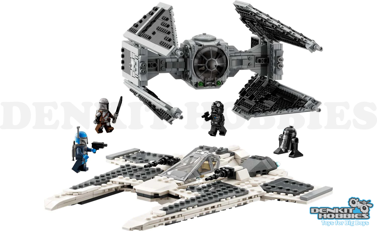 MANDALORIAN FANG FIGHTER VS TIE INTERCEPTOR - STAR WARS - LEGO