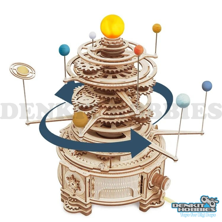 ORRERY MECHANICAL 3D WOODEN PUZZLE KIT ROBOTIME