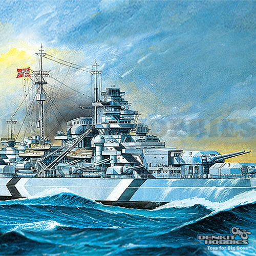 GERMAN BATTLESHIP BISMARCK PLASTIC MODEL KIT 1/350 SCALE ACADEMY