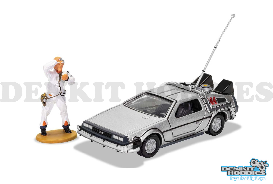 BACK TO THE FUTURE DELOREAN & DOC BROWN 1/36 SCALE CORGI
