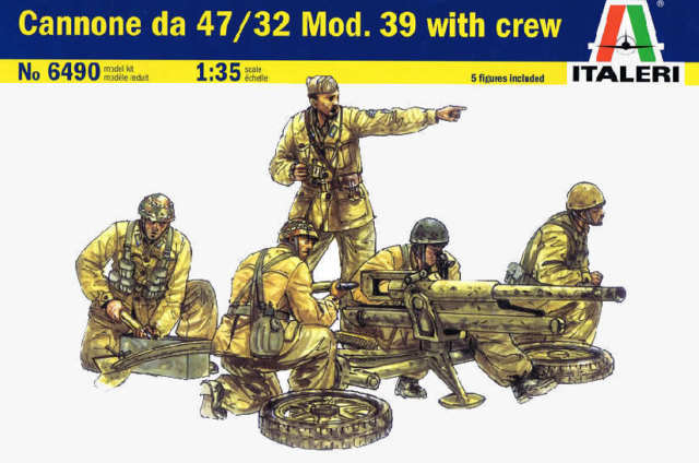 CANNONE DA 47/32 MOD.39 W/CREW 1/35 ITALERI