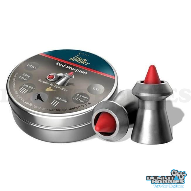 RED SCORPION 4.5MM 225S 8.49 GRAIN PELLETS H&N SPORT
