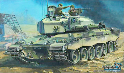 ARMOUR BRITISH CHALLENGER II PLASTIC MODEL KIT 1/35 TRUMPETER