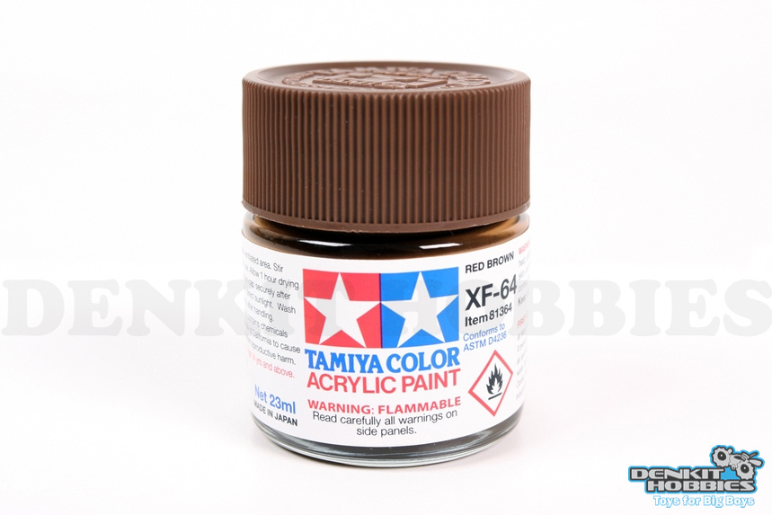 XF-64 RED BROWN ACRYLIC PAINT 23ML TAMIYA