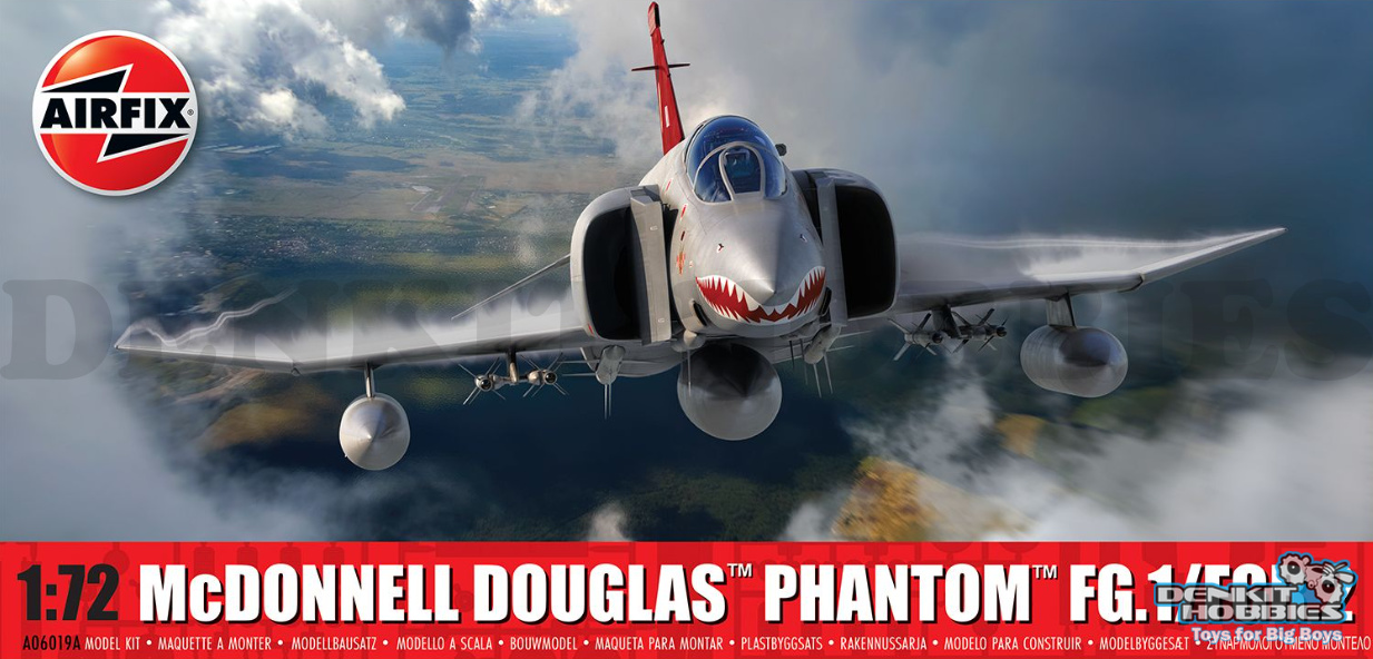 MCDONNELL DOUGLAS PHANTOM FG.1/FGR.2 PLASTIC MODEL KIT 1/72 SCALE AIRFIX