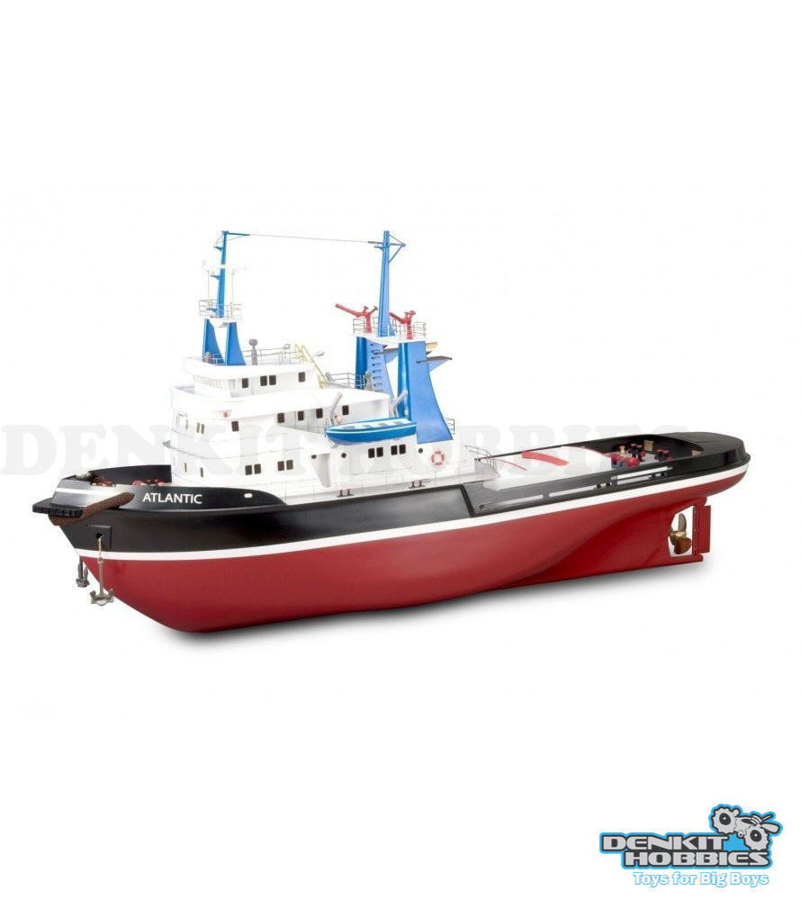 TUGBOAT ATLANTIC WOODEN & ABS NAVIGABLE MODEL BOAT KIT 1/50 SCALE ARTESANIA