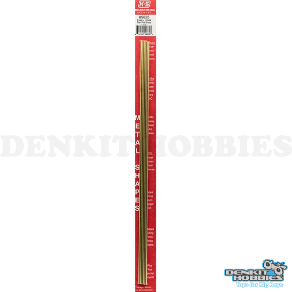 3.5MM ROUND BRASS TUBE (3) K&S METALS