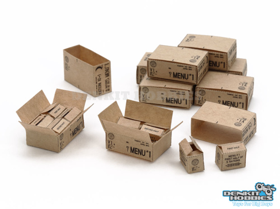 US 10 IN 1 RATION CARTONS WWII 1/35 TAMIYA