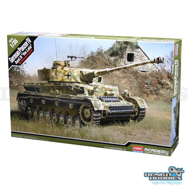 GERMAN PANZER IV AUSF.H LATE VERSION PLASTIC MODEL KIT 1/35 SCALE ACADEMY