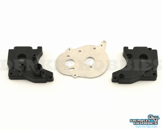 TRANSMISSION CASE & MOTOR PLATE SET LOSI (LOSB1058/RC/RCCOFR/RCC)