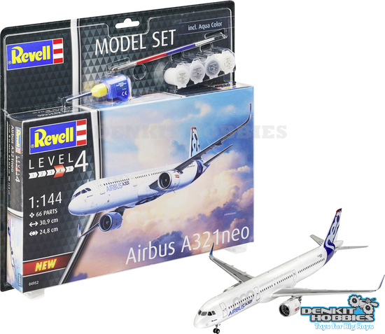 AIRBUS A321 NEO PLASTIC MODEL KIT SET 1/144 REVELL