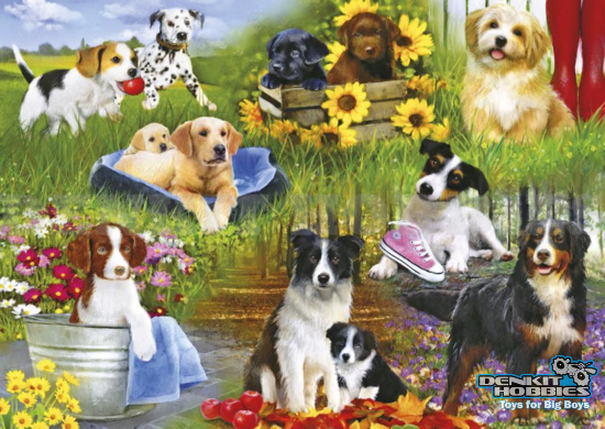 PLAYFUL PUPS 500 PIECE PUZZLE GIBSONS
