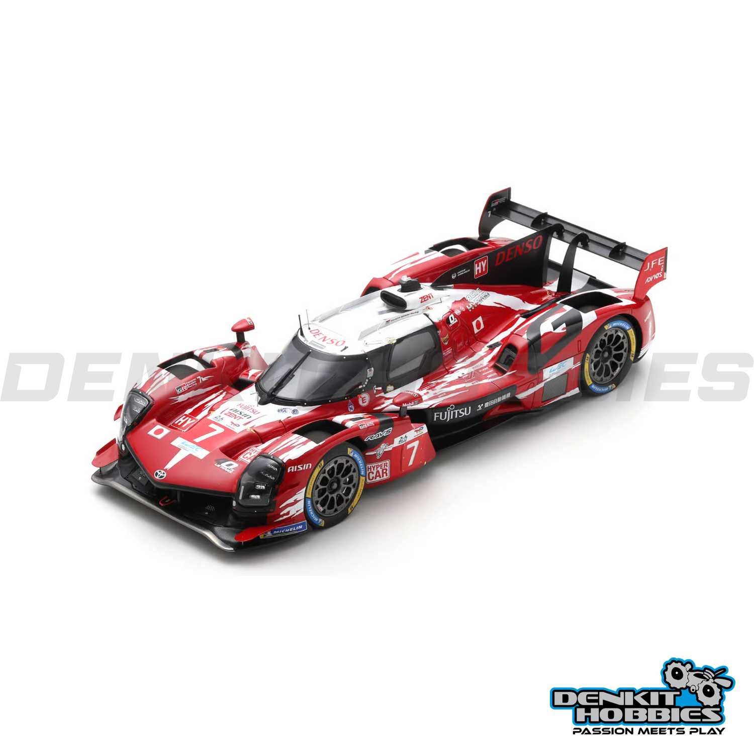 TOYOTA GAZOO RACING GR010 HYBRID #7 5TH 24H LE MANS 2025 1/18 SCALE SPARK