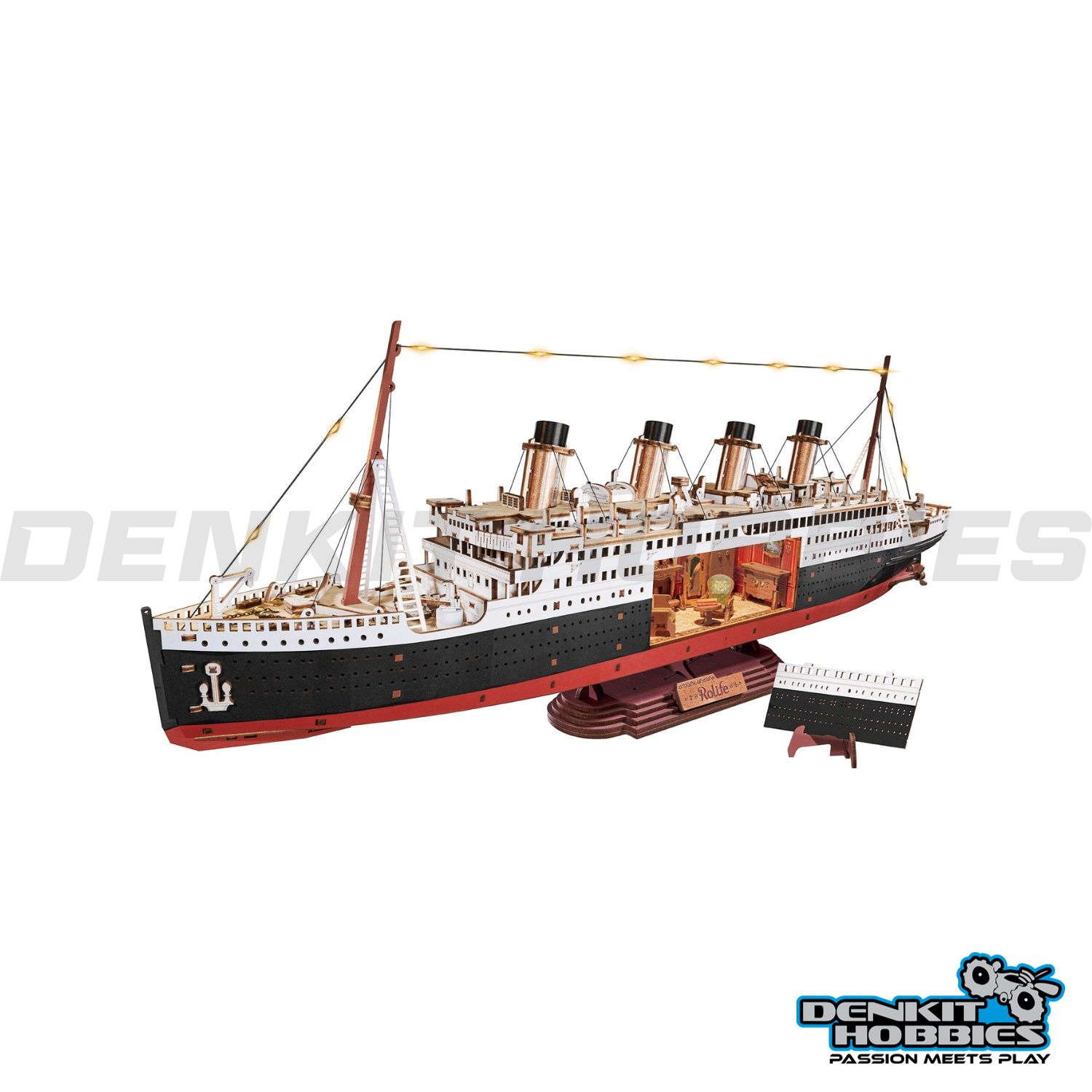1912 ETERNAL ATLANTIC VOYAGER DIY WOODEN 3D PUZZLE KIT ROBOTIME