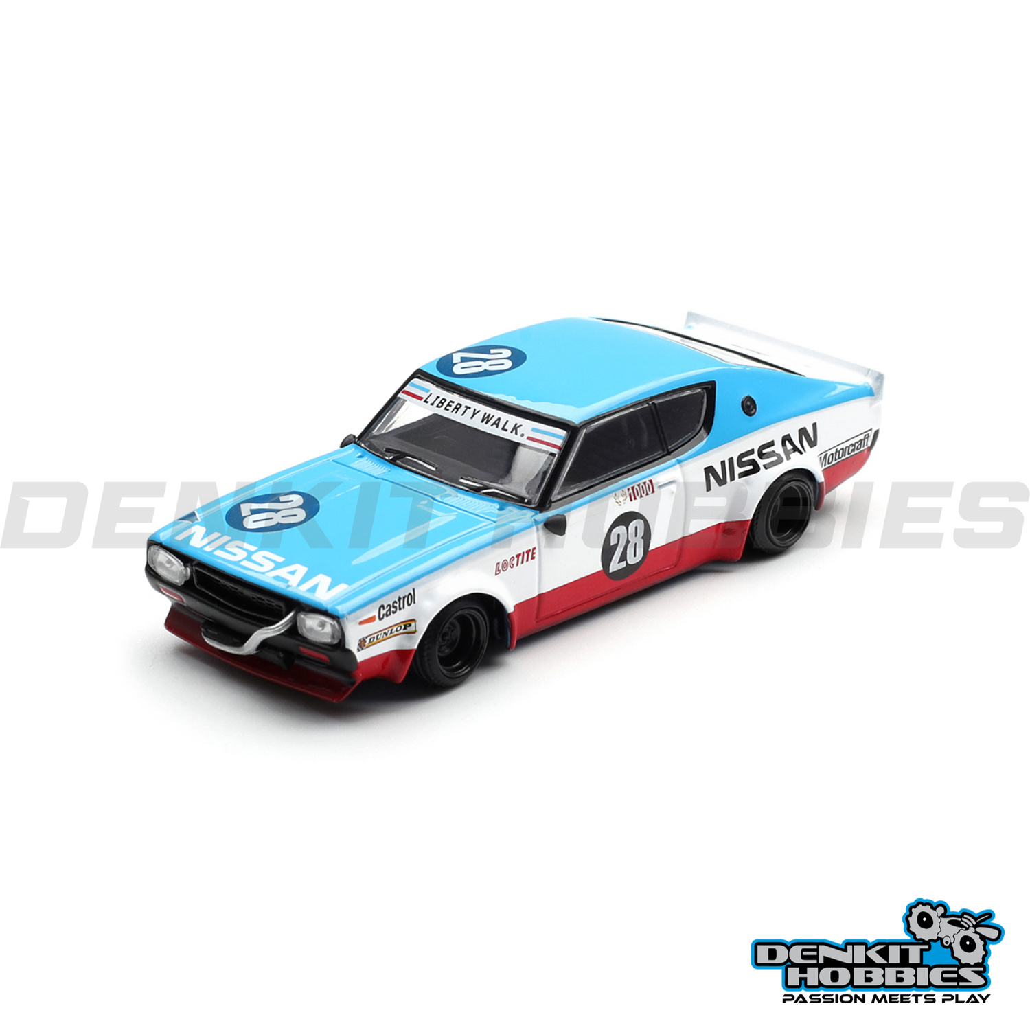 NISSAN SKYLINE KENMARI LIBERTY WALK NISSAN RACING 75 CONCEPT 1/64 SCALE MINI GT