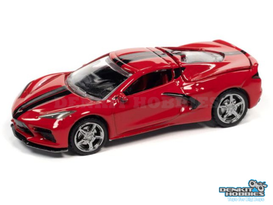 CHEVROLET CORVETTE 2020 RED 1/64 AUTO WORLD