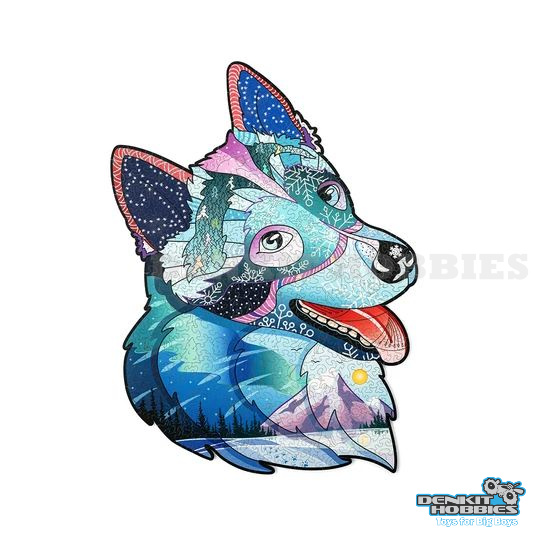 BRAVE HUSKY WOODEN PUZZLE KIT WOOD TRICK