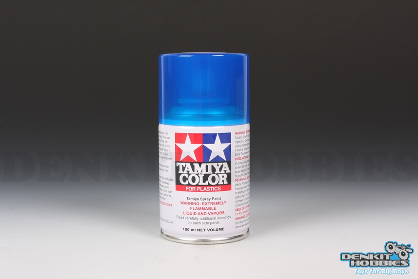TS-72 CLEAR BLUE LACQUER SPRAY PAINT 100ML TAMIYA