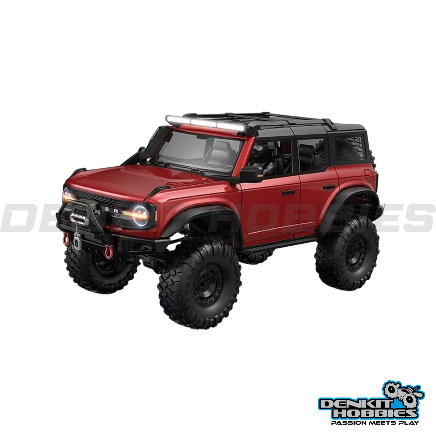 BRONCO 4WD WILDERNESS RC CRAWLER RED READY TO RUN 1/10 SCALE RC LEADING