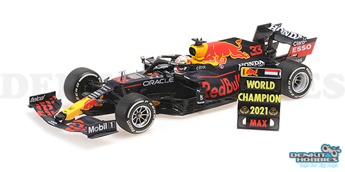 RED BULL RACING HONDA RB16B MAX VERSTAPPEN WINNER ABU DHABI GP WC 2021 1/18 MINICHAMPS