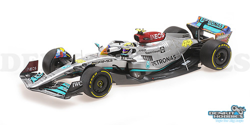MERCEDES-AMG PETRONAS F1 TEAM F1 W13 E PERFORMANCE LEWIS HAMILTON MIAMI GP 2022 1/18 SCALE MINICHAMPS
