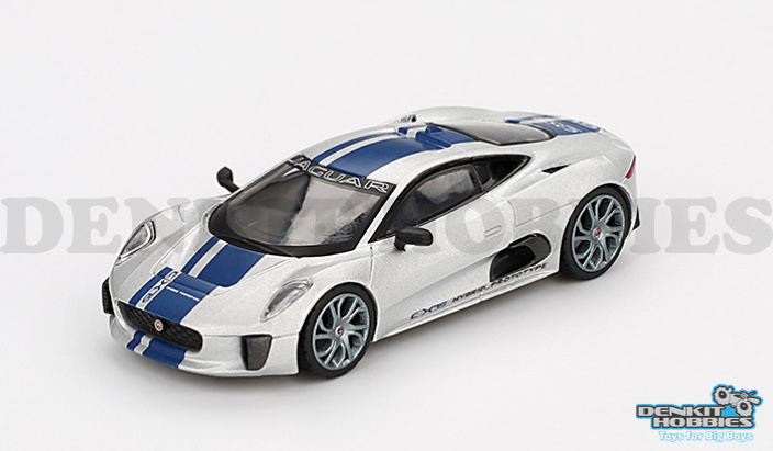 JAGUAR C-X75 SILVER 1/64 SCALE MINI GT