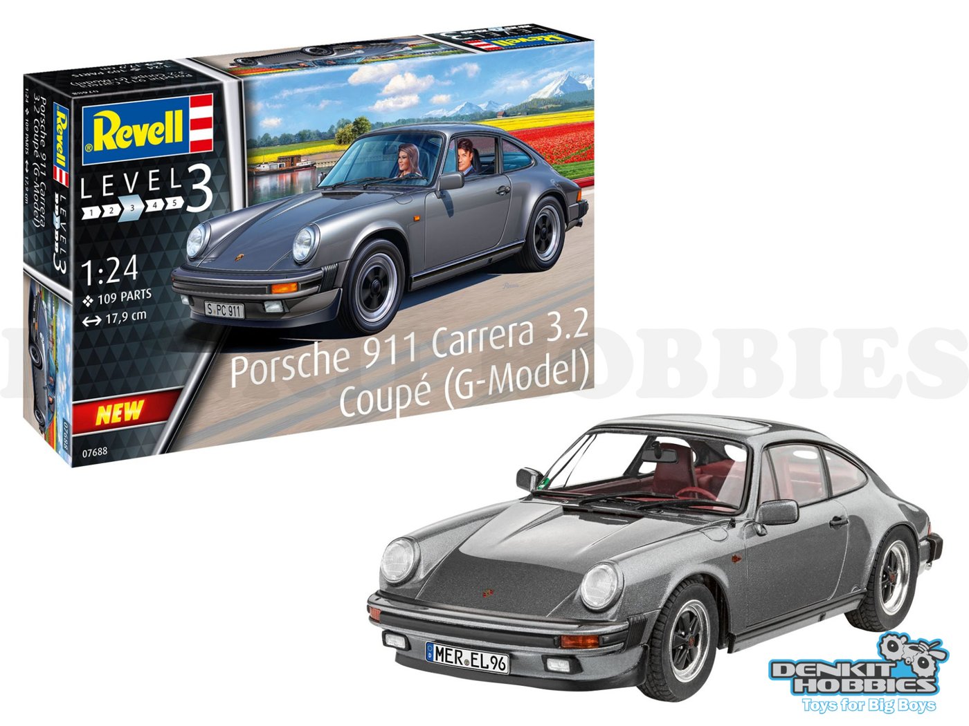 PORSCHE 911 CARRERA 3.2 COUPE (G-MODEL) PLASTIC MODEL KIT 1/24 REVELL