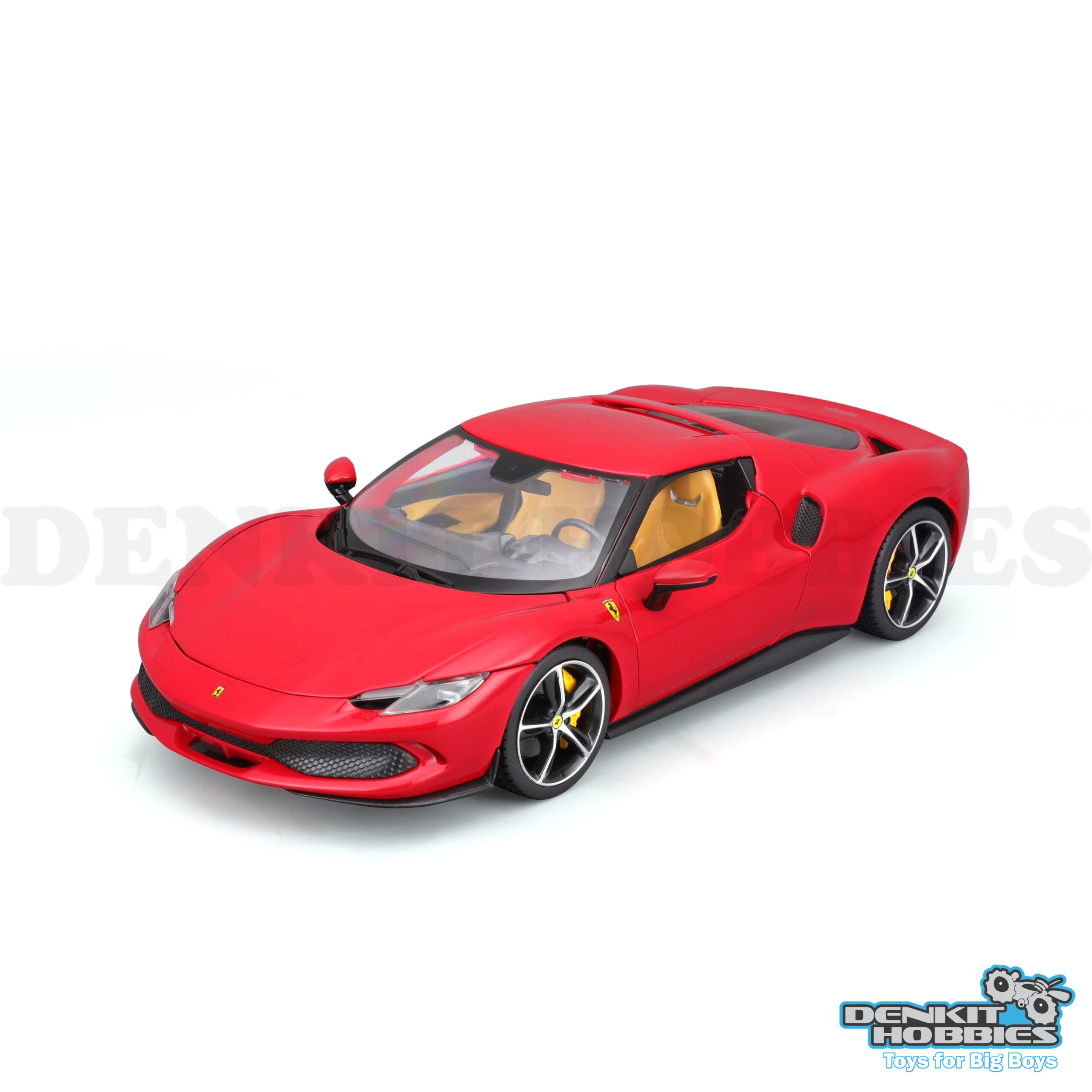 FERRARI 296 GTB RED 1/18 SCALE BBURAGO