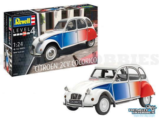 CITROEN 2CV COCORICO PLASTIC MODEL KIT 1/24 REVELL
