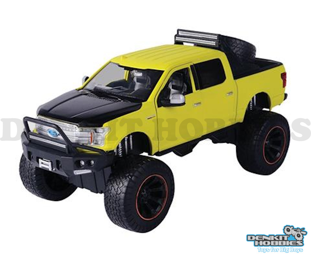 FORD F-150 LARIAT CREW CAB OFF ROAD YELLOW 2019 1/24 SCALE MOTORMAX