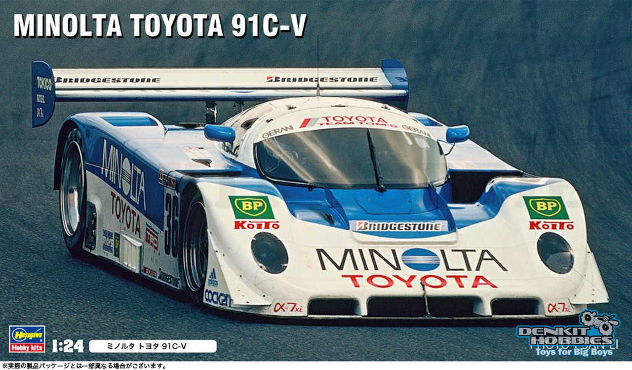 MINOLTA TOYOTA 91C-V PLASTIC MODEL KIT 1/24 HASAGAWA