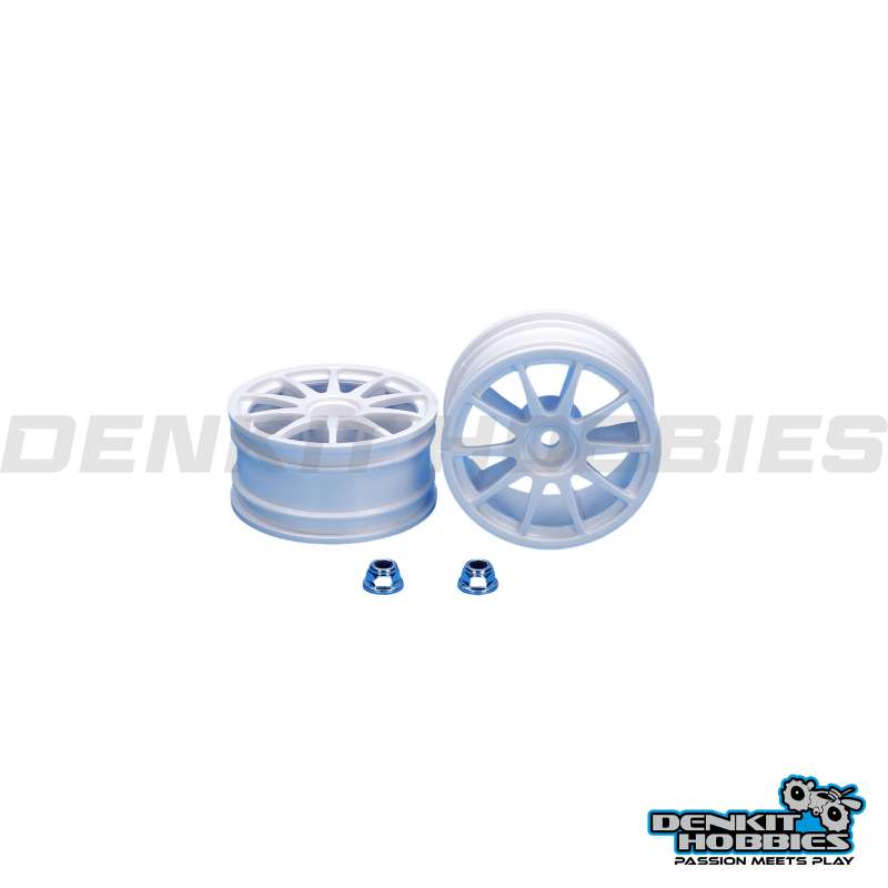 10-SPOKE ONE-PIECE WHEEL (2) 1/10 SCALE TAMIYA